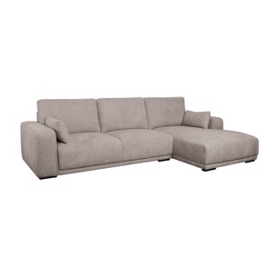 California chaiselong sofa højre vendt - brun stof